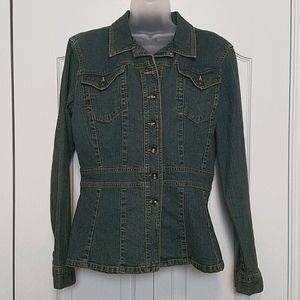 Axcess fitted denim jean jacket